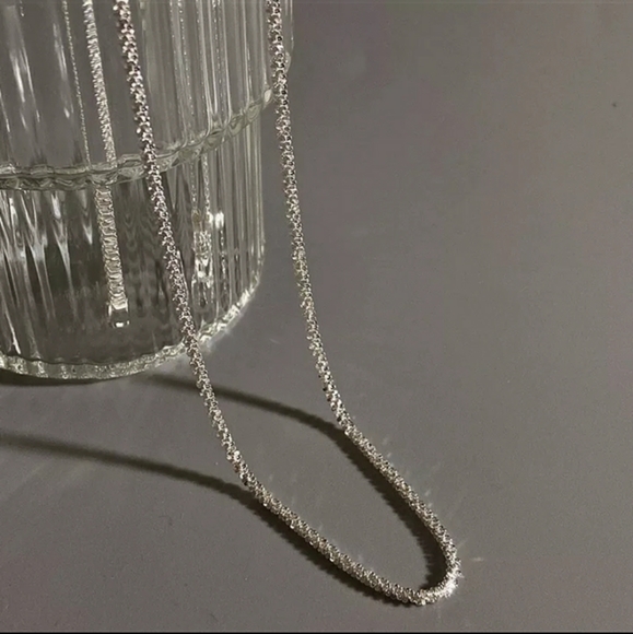 Beautiful Sparkling Silver Necklace - Picture 5 of 6